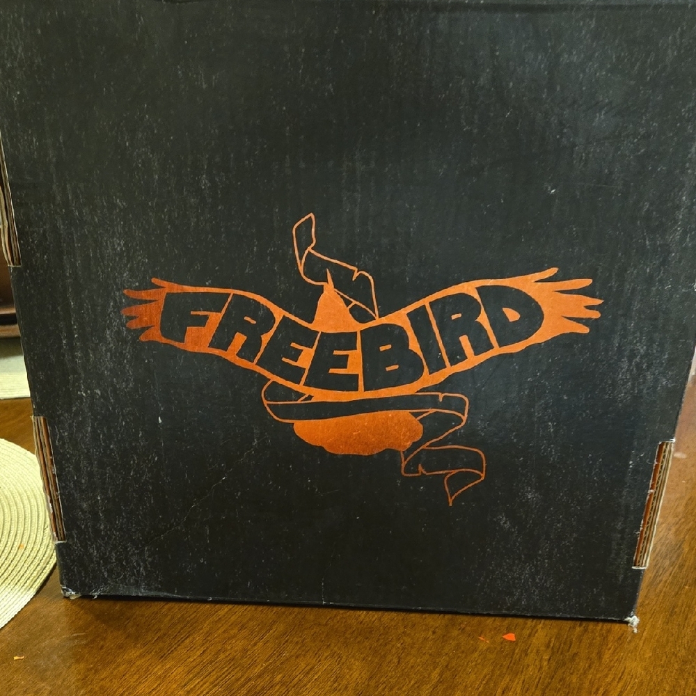 Freebird Charcoal and Tangerine Bird Cage